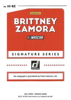 2021 Donruss - Signature Series #SS-BZ Brittney Zamora Back