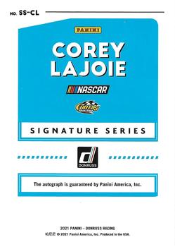 2021 Donruss - Signature Series #SS-CL Corey LaJoie Back