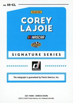 2021 Donruss - Signature Series Red #SS-CL Corey LaJoie Back