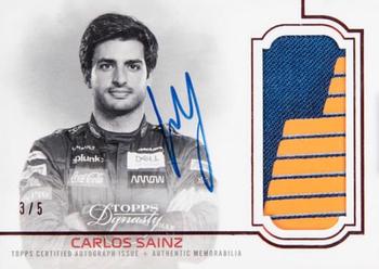 2020 Topps Dynasty Formula 1 - Dynasty Autographed Patch Red #DAP-ICS Carlos Sainz Front