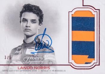 2020 Topps Dynasty Formula 1 - Dynasty Autographed Patch Red #DAP-IVLN Lando Norris Front