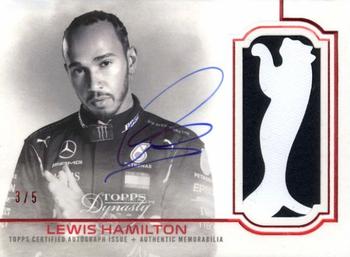 2020 Topps Dynasty Formula 1 - Dynasty Autographed Patch Red #DAP-LH Lewis Hamilton Front