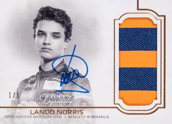 2020 Topps Dynasty Formula 1 - Dynasty Autographed Patch Gold #DAP-IVLN Lando Norris Front