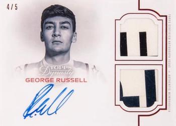 2020 Topps Dynasty Formula 1 - Dynasty Single-Driver Autographed Dual Relic Red #SDA-GR George Russell Front