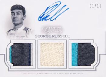2020 Topps Dynasty Formula 1 - Dynasty Single-Driver Autographed Triple Relic #TRA-GR George Russell Front
