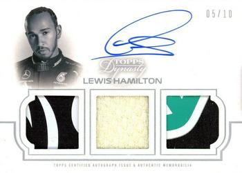 2020 Topps Dynasty Formula 1 - Dynasty Single-Driver Autographed Triple Relic #TRA-ILH Lewis Hamilton Front