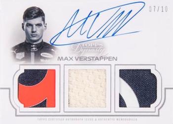 2020 Topps Dynasty Formula 1 - Dynasty Single-Driver Autographed Triple Relic #TRA-IIMV Max Verstappen Front