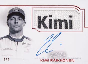 2020 Topps Dynasty Formula 1 - Dynasty Autographed Suit Flag Patch #AFP-KR Kimi Räikkönen Front