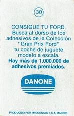 1985 Danone Grand Prix #30 Mario Andretti Back