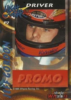 1995 Wheels High Gear - Promos #P2 Jeff Gordon Back