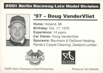 2001 Berlin Raceway #NNO Doug VanderVliet Back