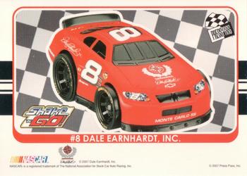 2007 Press Pass Fisher Price Shake 'N Go #NNO Dale Earnhardt Jr. Cover Card Back