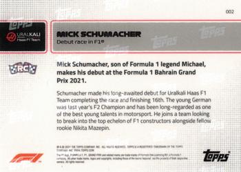 2021 Topps Now Formula 1 #002 Mick Schumacher Back