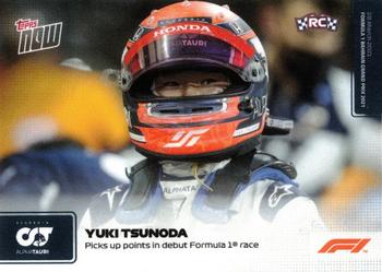 2021 Topps Now Formula 1 #003 Yuki Tsunoda Front