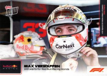 2021 Topps Now Formula 1 #009 Max Verstappen Front
