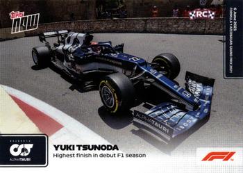 2021 Topps Now Formula 1 #018 Yuki Tsunoda Front