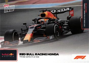 2021 Topps Now Formula 1 #021 Red Bull Racing Honda Front