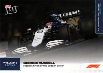 2021 Topps Now Formula 1 #022 George Russell Front
