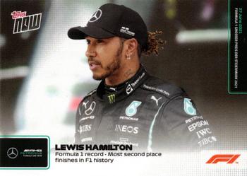2021 Topps Now Formula 1 #024 Lewis Hamilton Front