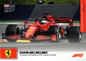 2021 Topps Now Formula 1 #026 Charles Leclerc Front