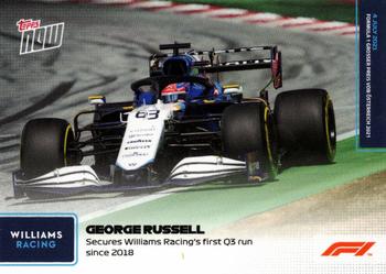 2021 Topps Now Formula 1 #028 George Russell Front