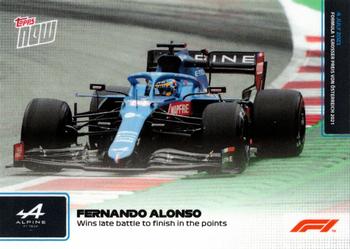 2021 Topps Now Formula 1 #031 Fernando Alonso Front