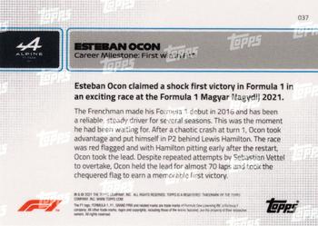 2021 Topps Now Formula 1 #037 Esteban Ocon Back