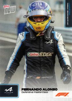 2021 Topps Now Formula 1 #038 Fernando Alonso Front