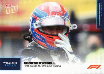 2021 Topps Now Formula 1 #039 George Russell Front