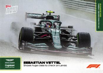 2021 Topps Now Formula 1 #046 Sebastian Vettel Front