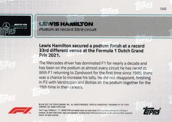 2021 Topps Now Formula 1 #048 Lewis Hamilton Back