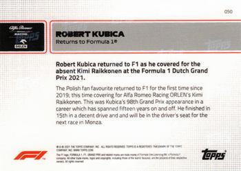 2021 Topps Now Formula 1 #050 Robert Kubica Back