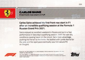 2021 Topps Now Formula 1 #059 Carlos Sainz Back