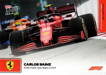 2021 Topps Now Formula 1 #059 Carlos Sainz Front