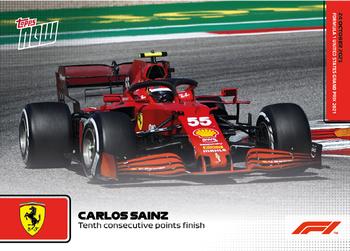 2021 Topps Now Formula 1 #066 Carlos Sainz Front