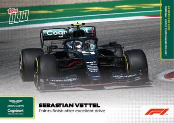 2021 Topps Now Formula 1 #067 Sebastian Vettel Front