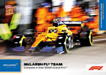 2021 Topps Now Formula 1 #076 McLaren F1 Team Front