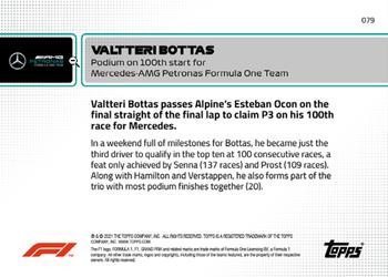 2021 Topps Now Formula 1 #079 Valtteri Bottas Back