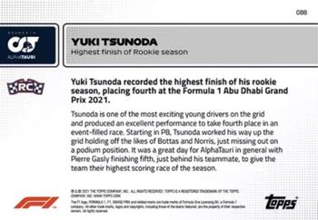 2021 Topps Now Formula 1 #088 Yuki Tsunoda Back