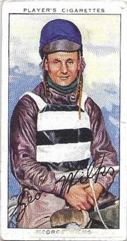 1937 Player's Speedway Riders #49 George Wilks Front