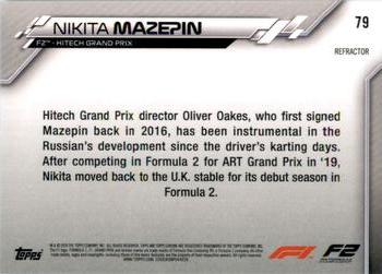 2020 Topps Chrome Formula 1 - Refractor #79 Nikita Mazepin Back
