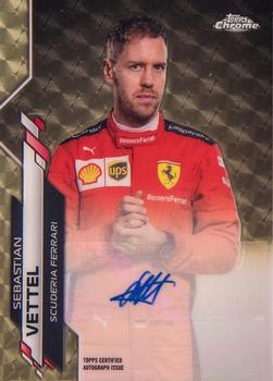 2020 Topps Chrome Formula 1 - Chrome Autographs SuperFractor #F1A-SV Sebastian Vettel Front