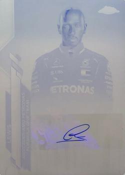 2020 Topps Chrome Formula 1 - Chrome Autographs Printing Plates Cyan #F1A-LH Lewis Hamilton Front
