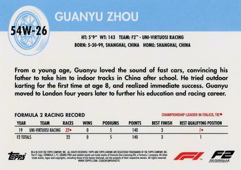 2020 Topps Chrome Formula 1 - 1954 World on Wheels #54W-26 Guanyu Zhou Back