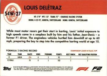 2020 Topps Chrome Formula 1 - 1954 World on Wheels #54W-27 Louis Delétraz Back
