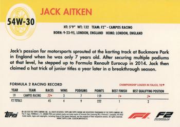 2020 Topps Chrome Formula 1 - 1954 World on Wheels #54W-30 Jack Aitken Back