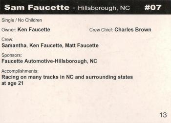 2005 North-South Shootout #13 Sam Faucette Back