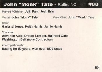 2005 North-South Shootout #68 Monk Tate Back