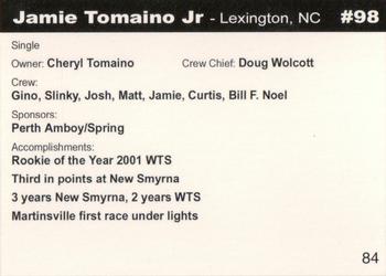 2005 North-South Shootout #84 Jamie Tomaino Jr. Back