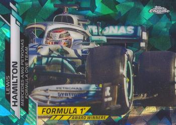 2020 Topps Chrome Sapphire Edition Formula 1 - Aqua #195 Lewis Hamilton Front